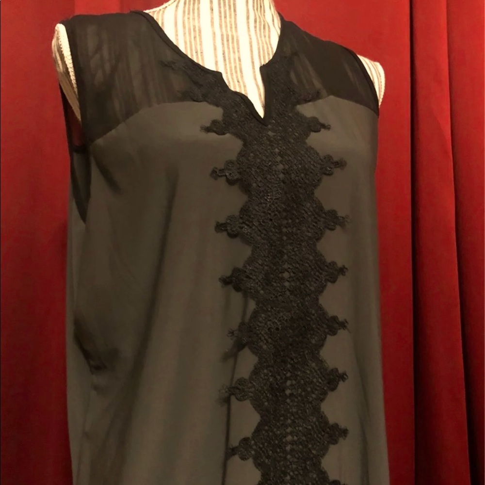 Maurice’s Dress Lace Black and Grey Tank